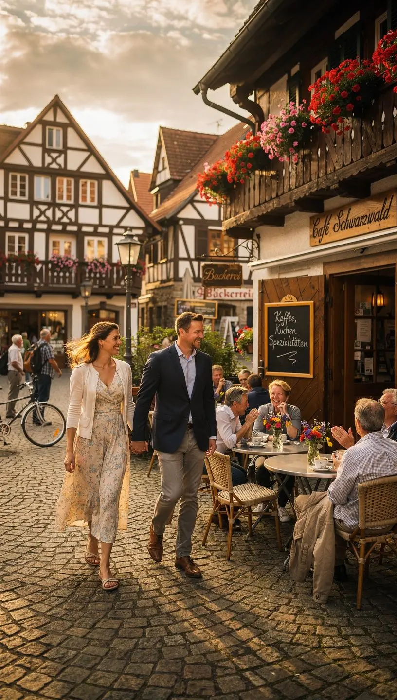 Ein Paar genießt ein romantisches Abendessen bei Kerzenlicht in einer gemütlichen Hütte.
